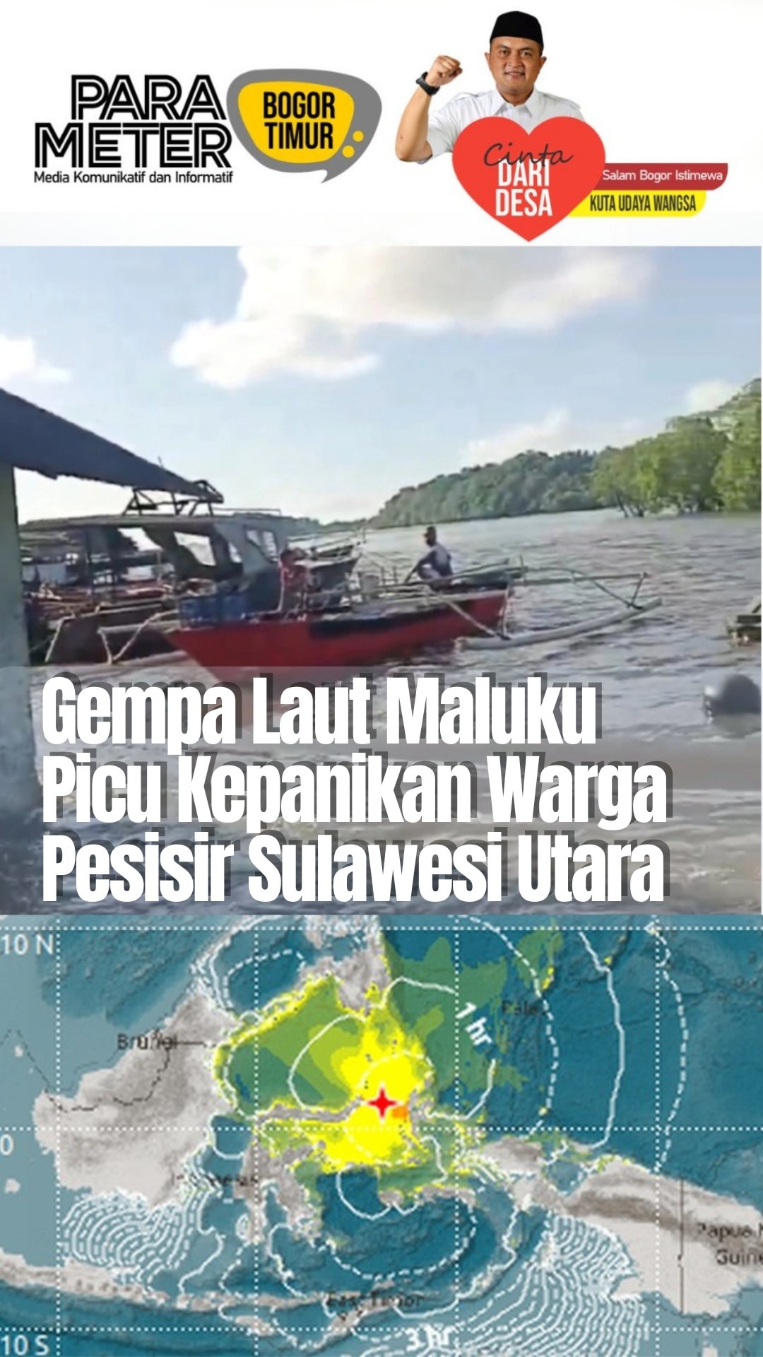 Gempa Kuat di Laut Maluku Picu Kepanikan Warga Pesisir Sulawesi Utara